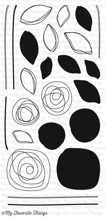 My Favorite Things Circle Scribble Flowers Clearstempel