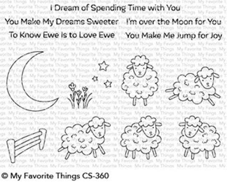 My Favorite Things Clear Stamp Over the Moon for Ewe #360