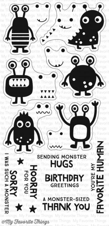 My Favorite Things Clear Stamp Set More Monsters