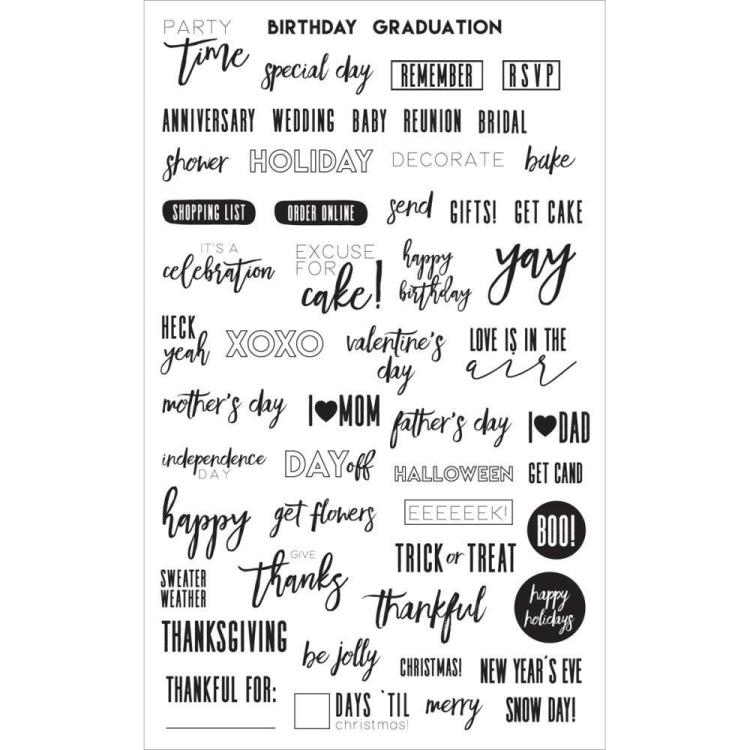 My Prima Planner Clear Stamps Frank Garcia Celebrations #992415