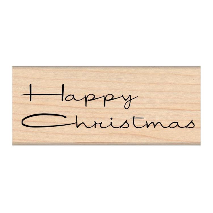 My Sentiments Exactly Mounted Stamp Happy Christmas