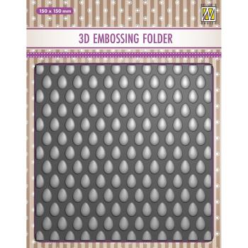 Nellie Snellen 3D Embossing Folder Eggs #084