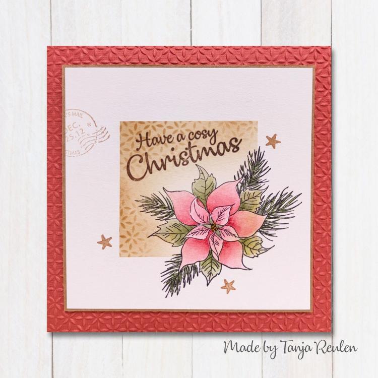 Nellie Snellen Clear Stamps Poinsetta FLO033