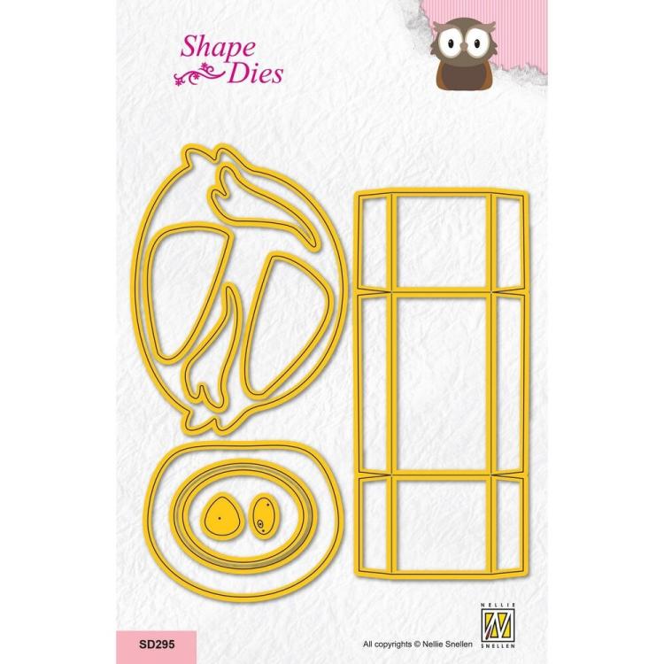 Nellie Snellen Shape Dies Giftbox Owl #SD295