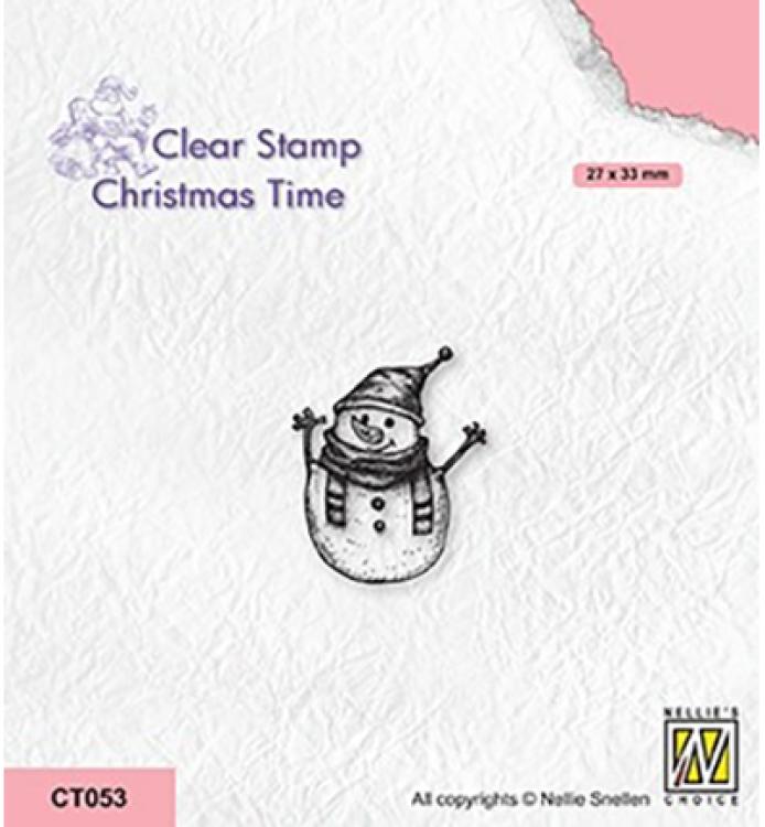 Nellie Snellen Stamp Snowman CT053