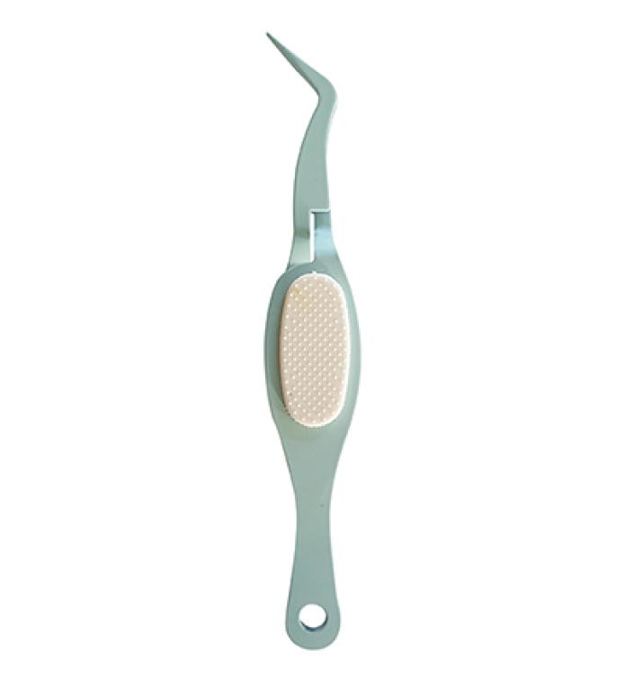 Nellie´s Choice Tweezer Metal Blue Rubber Gripper