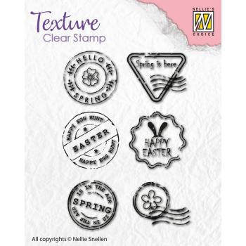 Nellie´s Texture Clear Stamp Postal Marks NSCS005