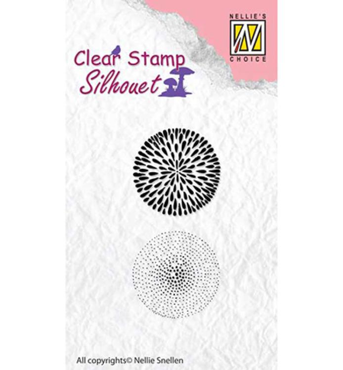 Nellie´s Choice Silhouette Clear Stamp Flowers #SIL036
