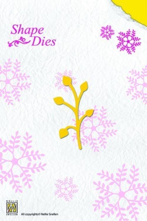 Nellie Shape Dies Single Leaf Branch #SD009
