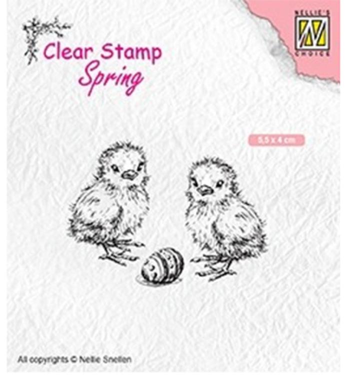 Nellie Snellen Clear Stamp Chicken and Easter Egg