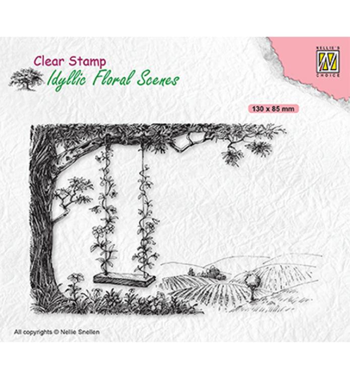 Nellie Snellen Clear Stamps Tree with Swing #IFS035