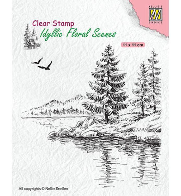 Nellie Snellen Clear Stamps Winter Waters Edge #IFS025