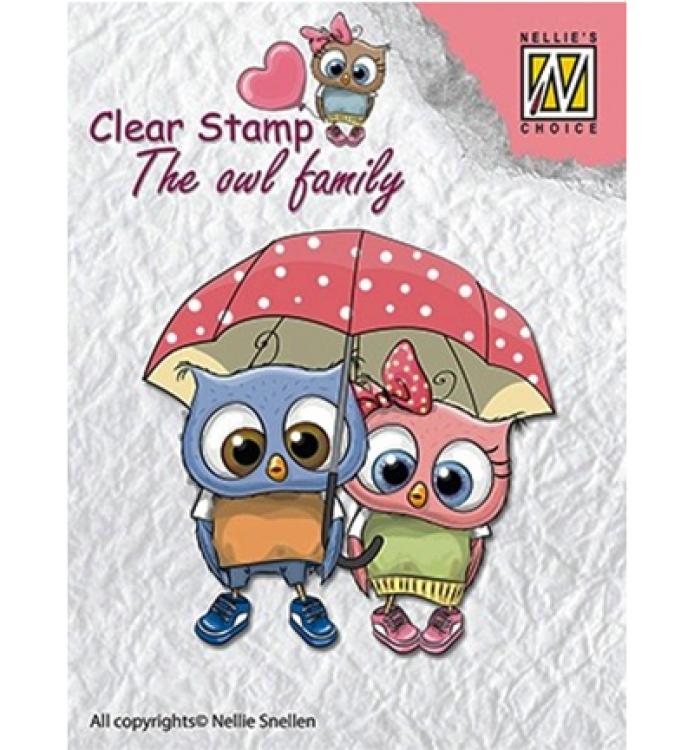 Nellie Snellen Clear Stempel Walking in The Rain