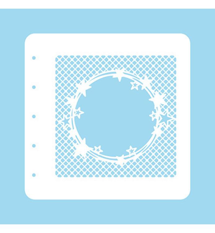 Nellie Snellen Stencil Stars in Strangled Circles #06