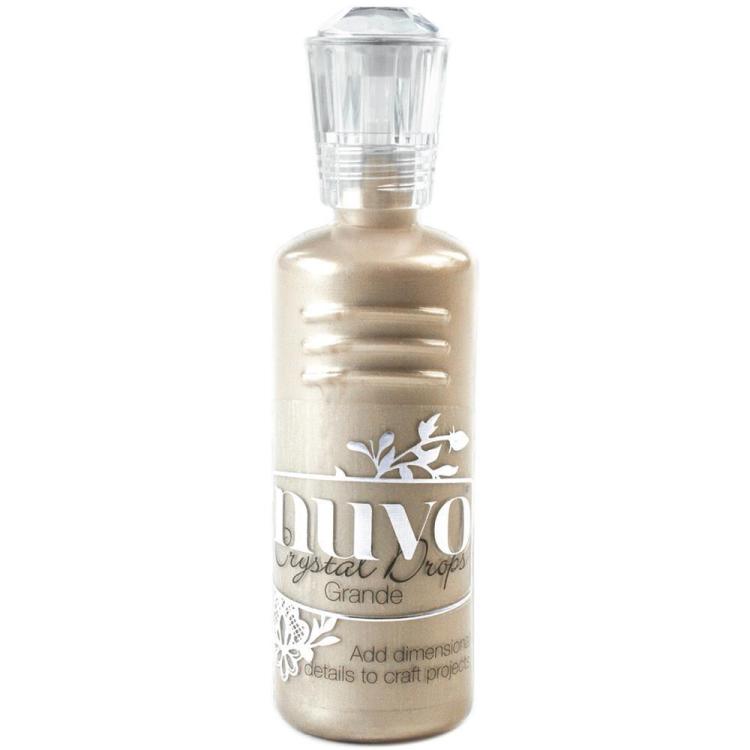 Nuvo Crystal Drops Grande Metallic Antique Rose #NCDG-789