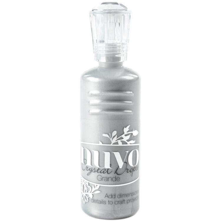 Nuvo Crystal Drops Grande Metallic Silver Lining #NCDG-796
