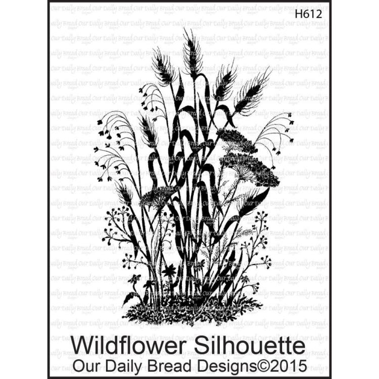 Our Daily Bread Designs Cling Stamp Wildflower Silhouette
