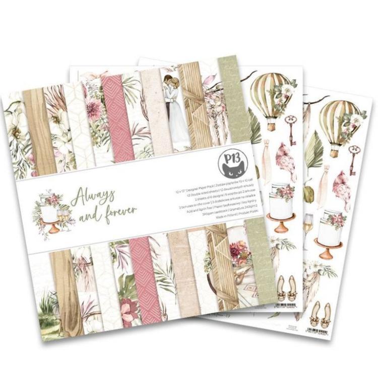 P13 Paper Pad 12x12 Always and Forever