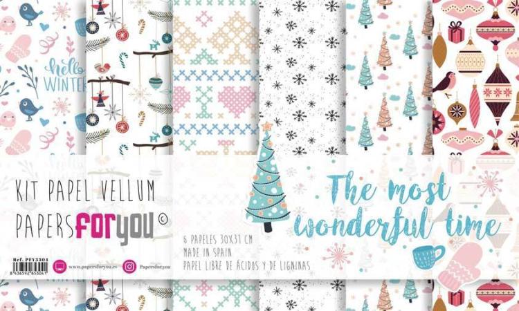 Papers For You 12x12 Kit Vellum The Most Wonderful Time #3304