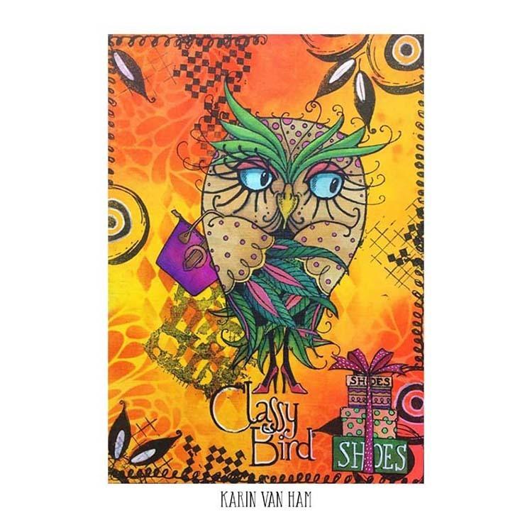Pink Ink Designs Clear Stamp Classy Bird