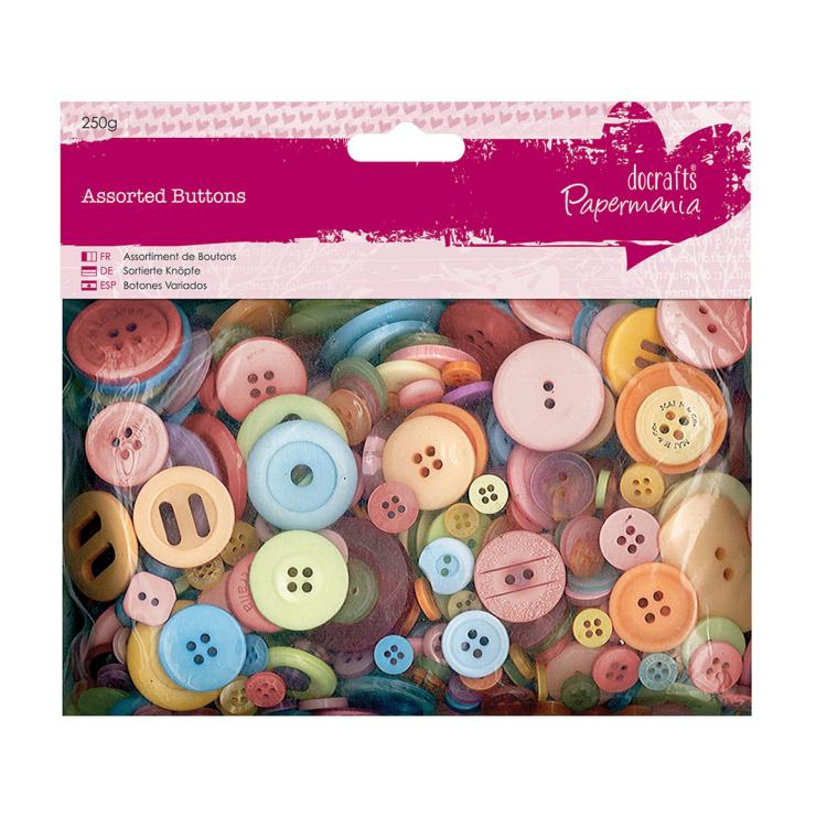 Docrafts Papermania - Assorted Buttons Bright