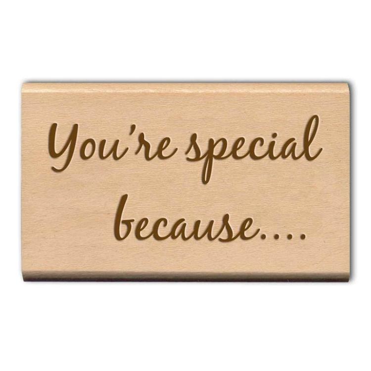SALE Papermania Wooden Stamp You´re Special