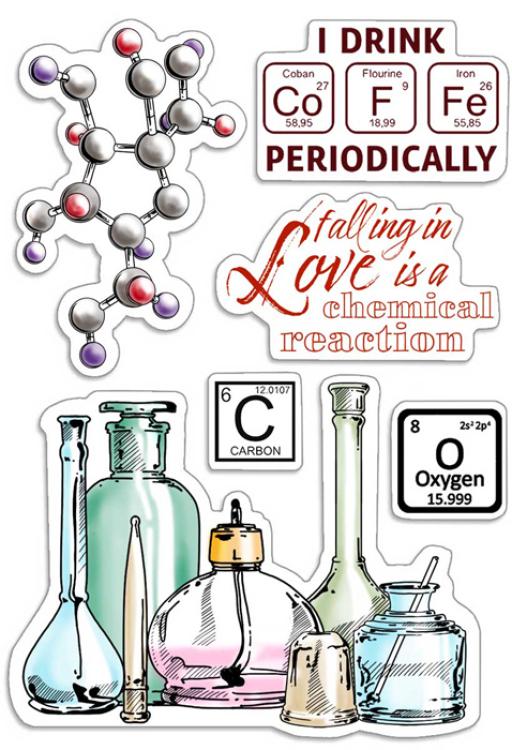 Ciao Bella Clear Stamp Chemical Reaction #6062