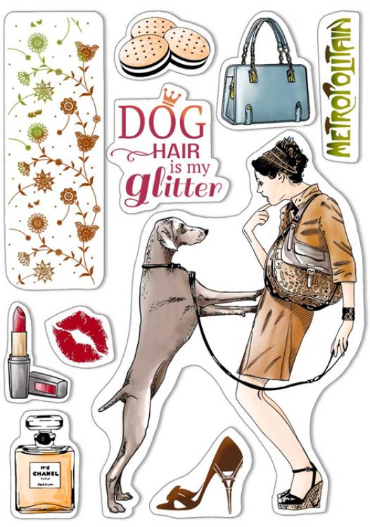 Ciao Bella Clear Stamps Dog air is my glitter PS8001