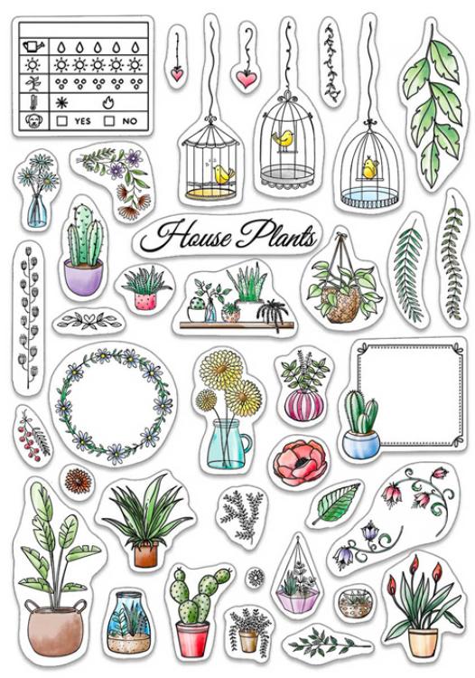 Ciao Bella Clear Stamps BuJo House Plants PS8012