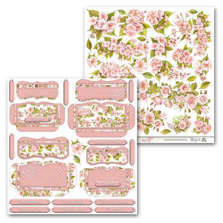 Paper Design Margaret 12x12 Paper Sheet Baby Girl #16