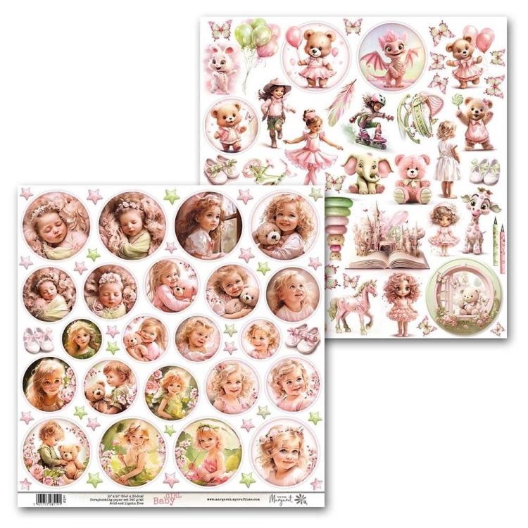 Paper Design Margaret 12x12 Paper Sheet Baby Girl #19