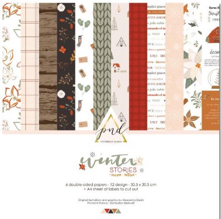 PaperNova Design 12x12 Paper Pack Winter Stories