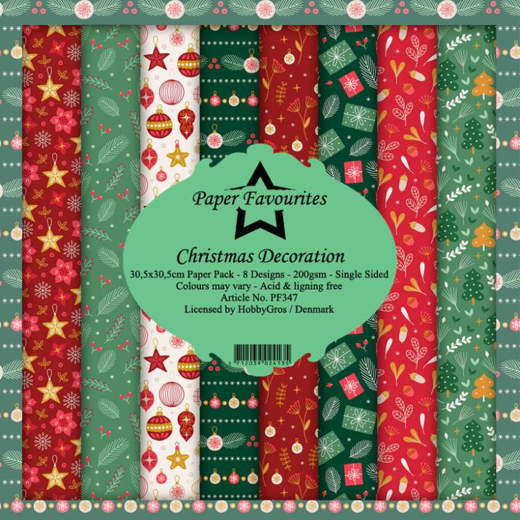 Paper Favourites 12x12 Paper Pack Christmas Decoration #347