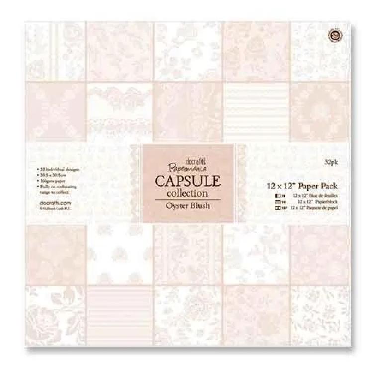 Papermania Capsule Oyster Blush 12x12 Paper Pad
