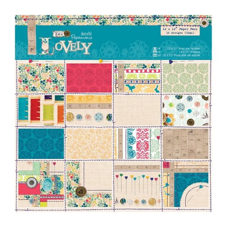 Papermania Sew Lovely 12x12 Paper Pad