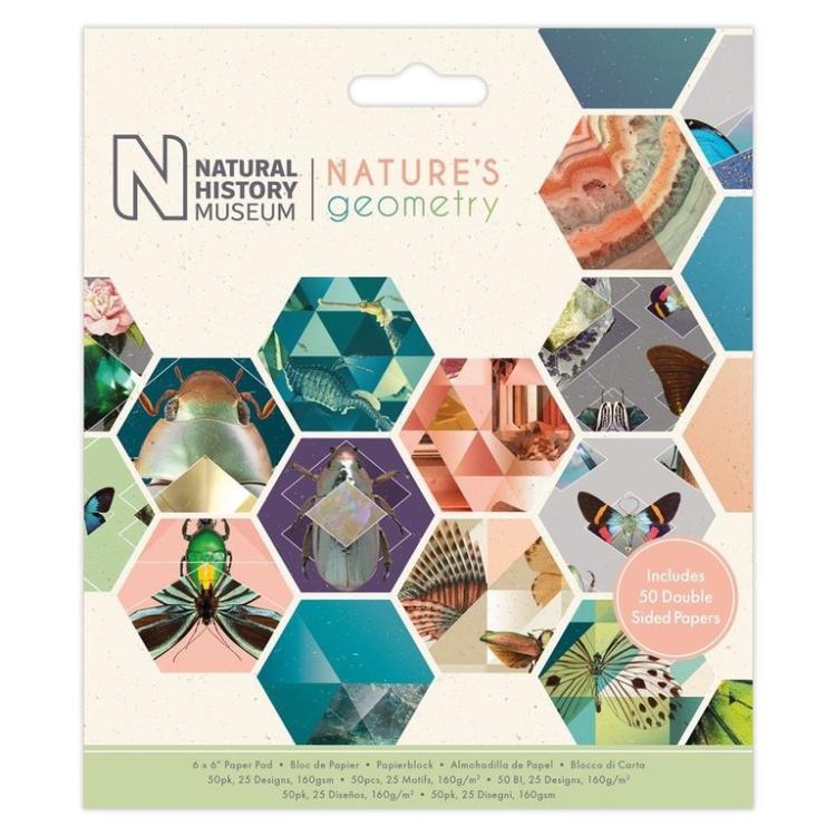 Papermania 6x6 Inch Paper Pad Nature's Geometry #PMA160409
