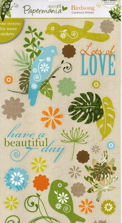 Papermania Cardstock Stickers Tropical Flourish 803101