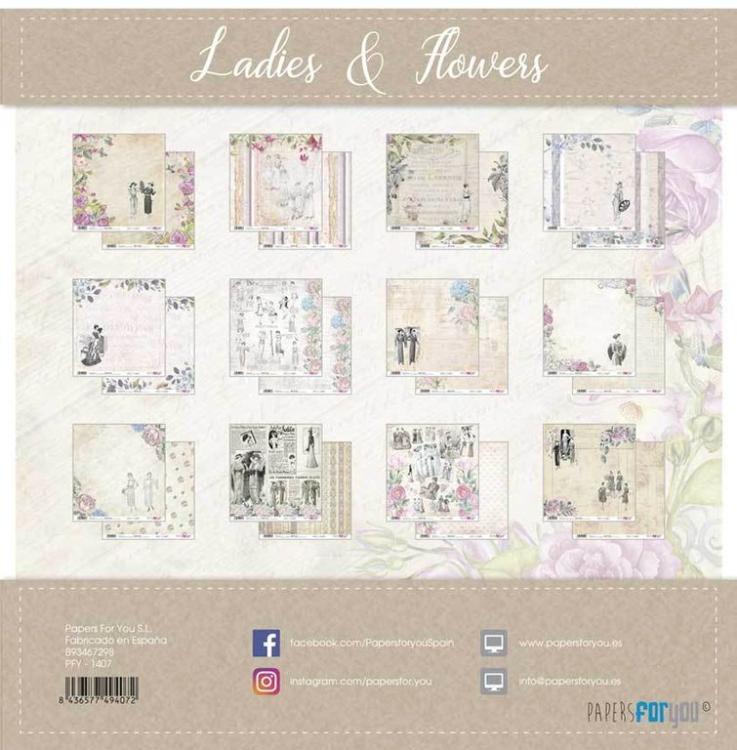 Papers For You 12x12 Paper Pad Ladies & Flowers #1407