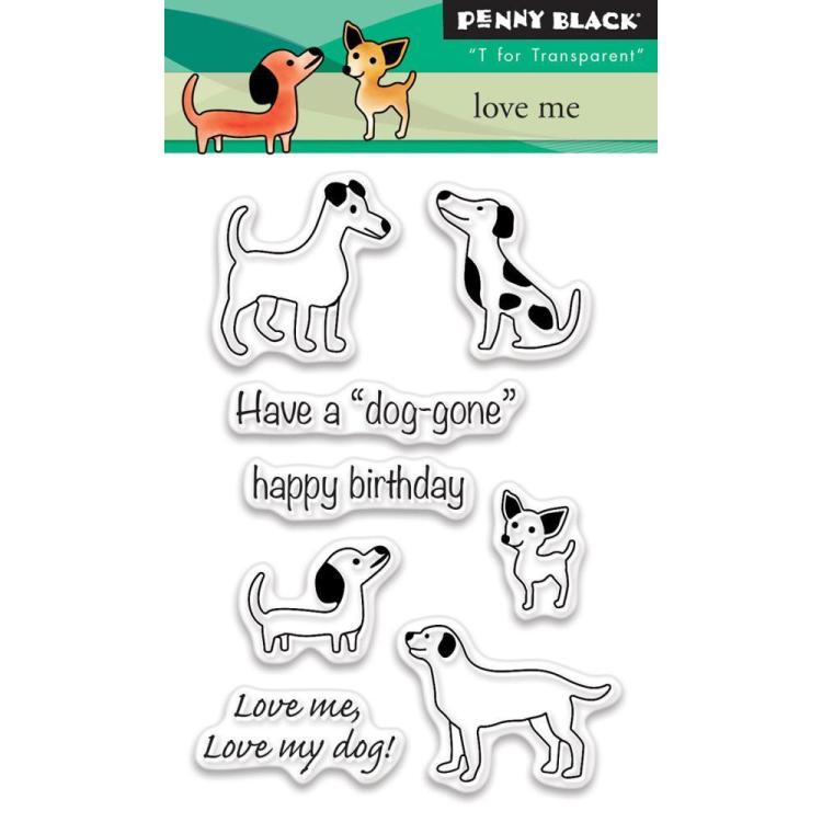 Penny Black Clear Stamp Set Love Me