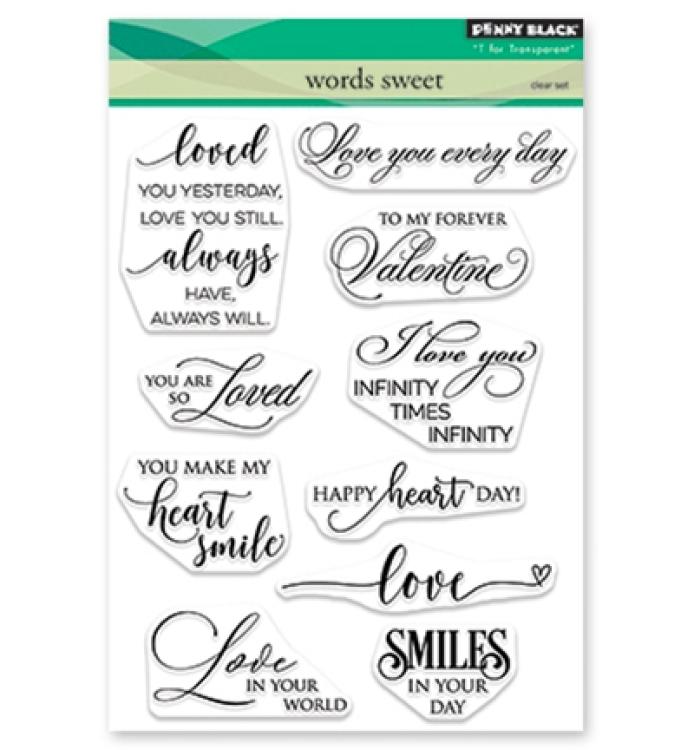 Penny Black Clear Stamp Set Love Sentiments