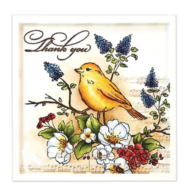 Penny Black Cling Stamp Flower Perch