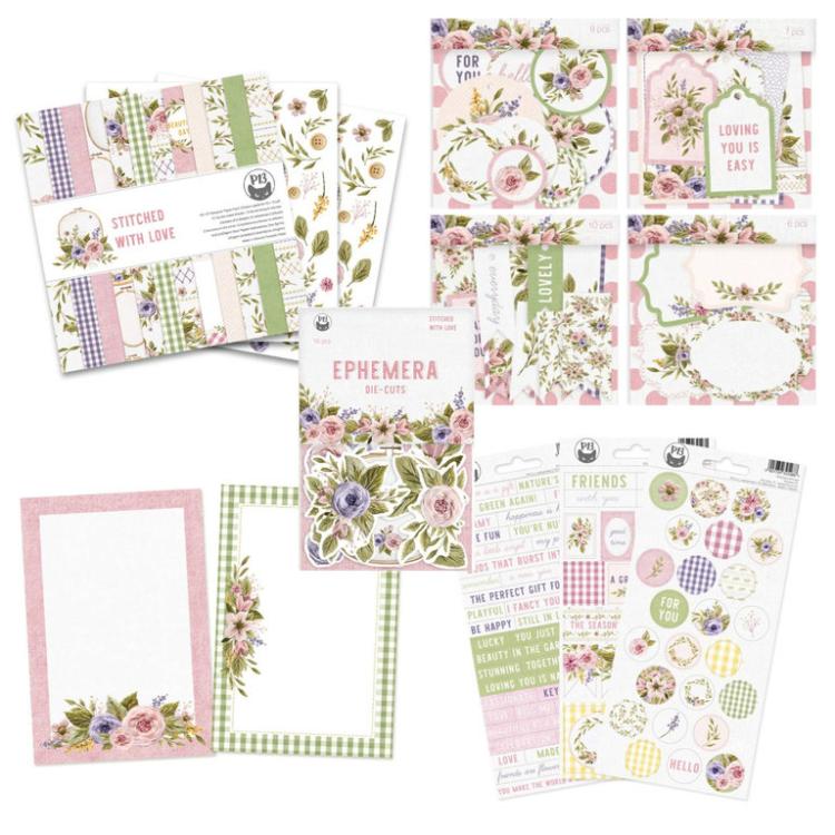 Piatek 13 Bumper Scrapbooking KIT Stitched with Love
