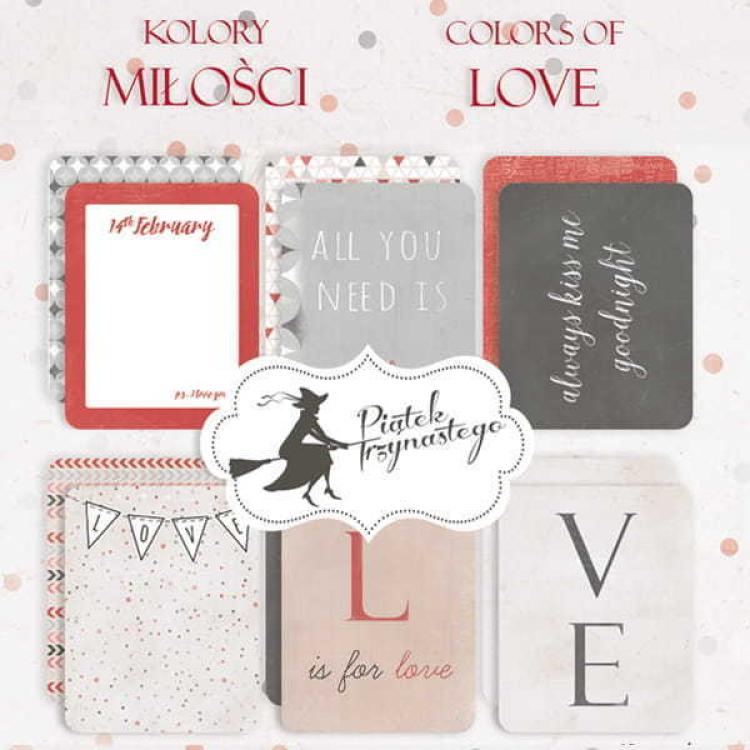 SALE Piatek 13 Journaling Cards Colors of Love #120