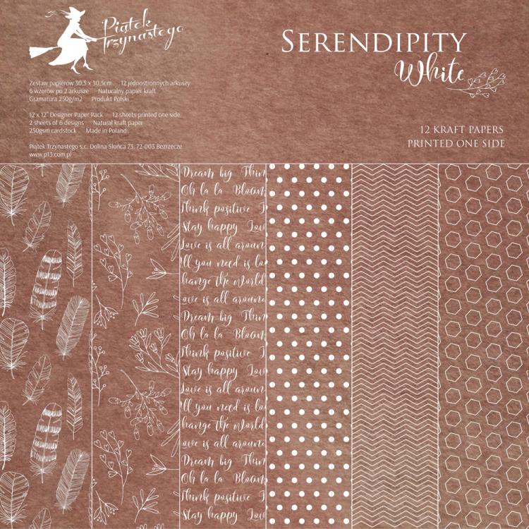SALE Piatek 13 Paper Pad 12x12 Serendipity White #218