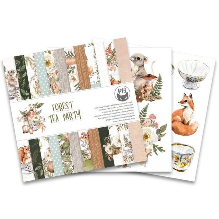 Piatek 13 Paper Pad 6x6 Forest Tea Party