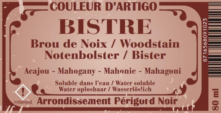 Pigmentfarbe Bistre Mahogany 80 ml