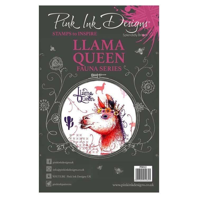Pink Ink Designs Clear Stamp Llama Queen