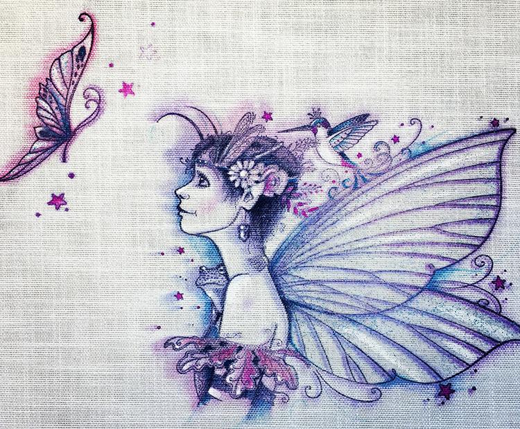 Pink Ink Designs Clear Stamp Set Acorn Fairy #010