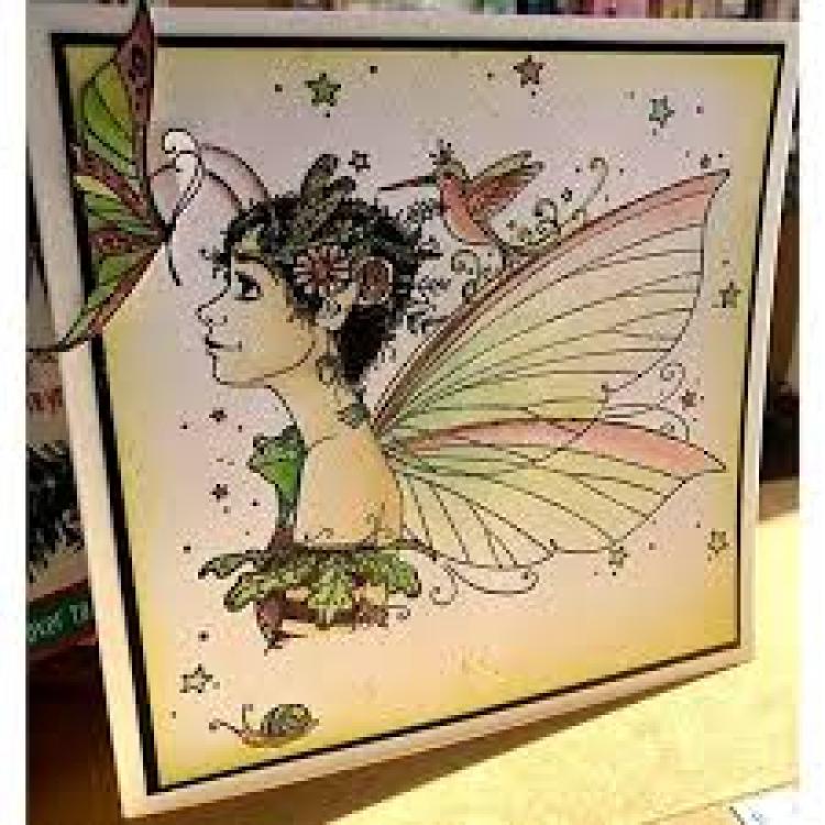 Pink Ink Designs Clear Stamp Set Acorn Fairy #010