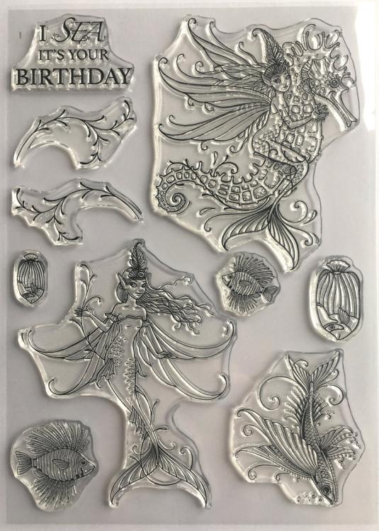 Pink Ink Designs Clear Stamp Set Sea Nymphs #025